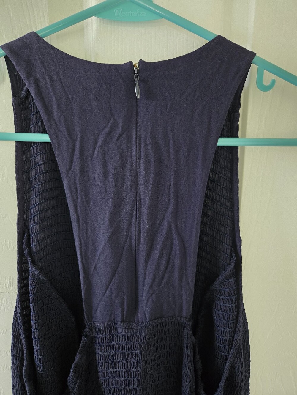 Tory Burch Maxi Summer Navy Coastal Dress with pockets Sz XL GUC - Picture 6 of 11